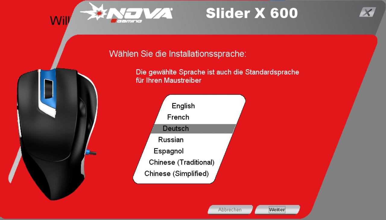 [25/11/2008] Die Software der Nova Slider X 600 (12)