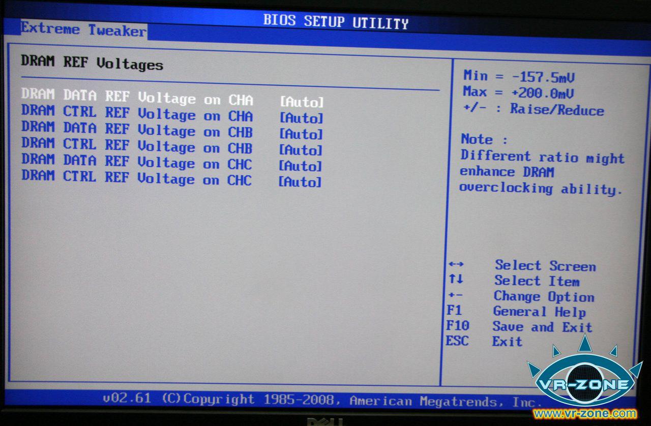 [03/11/2008] Asus Rampage II Extreme BIOS (Bild: vr-zone)