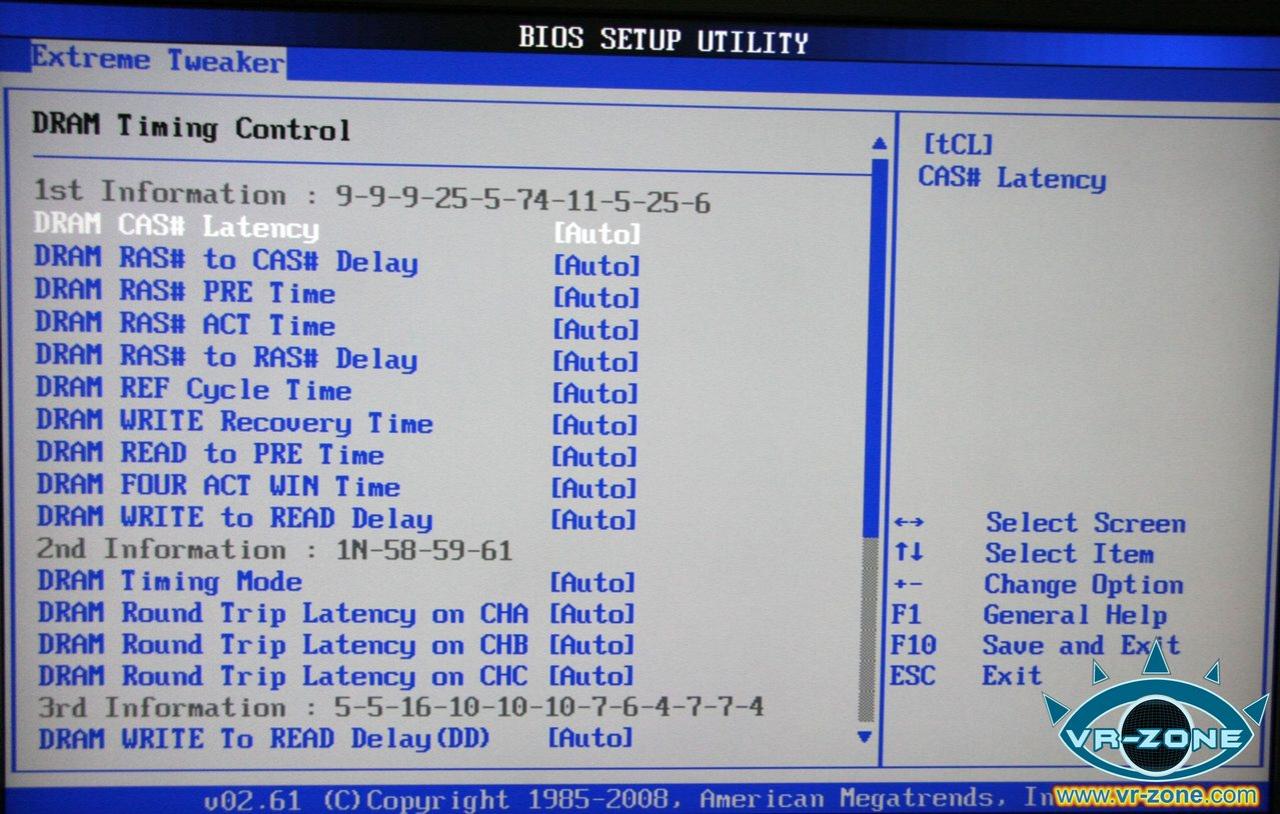[03/11/2008] Asus Rampage II Extreme BIOS (Bild: vr-zone)