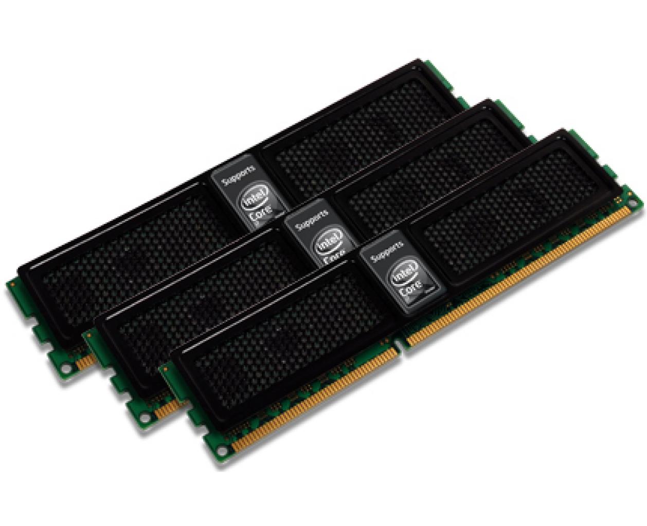 [24/11/2008] Triple-Channel-RAM von OCZ im Core-i7-Design (Bild: OCZ)