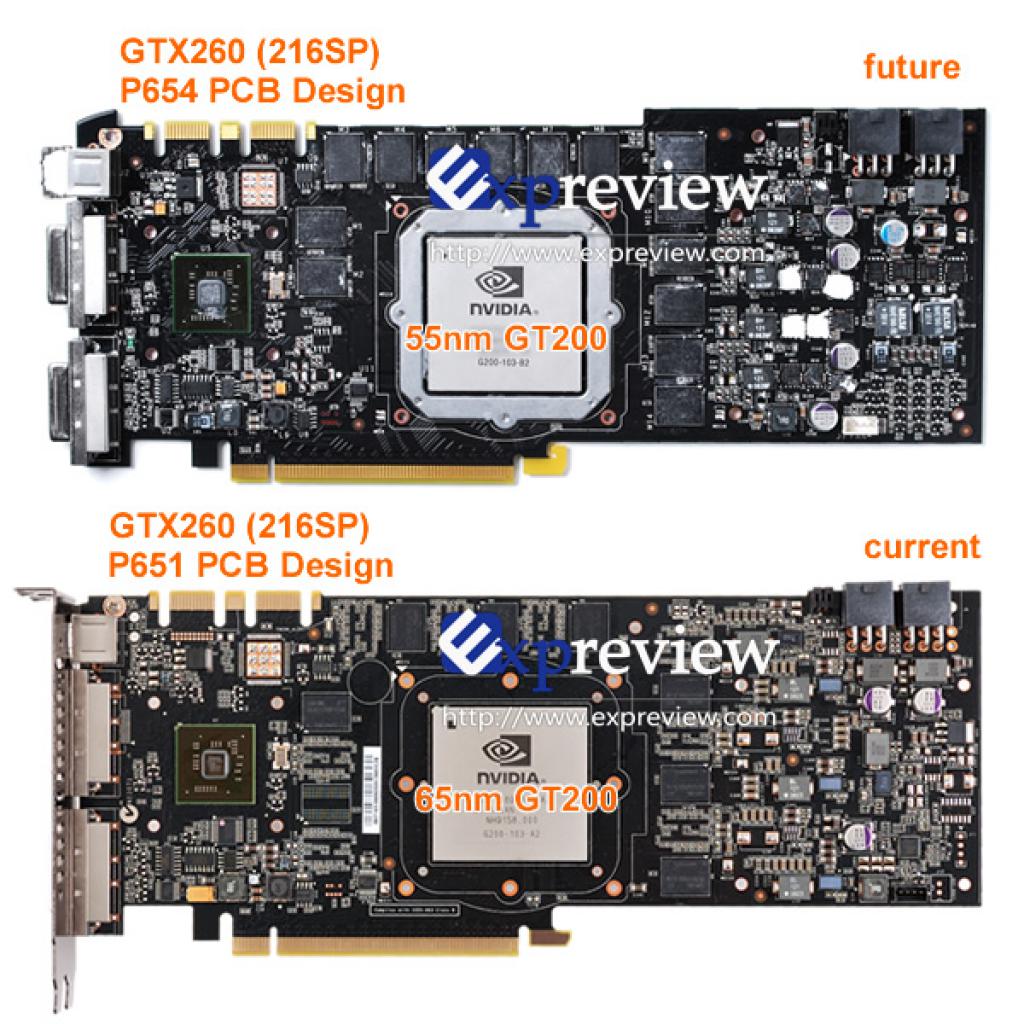 [08/12/2008] Die beiden PCBs im direkten Vergleich (Bild: Expreview)