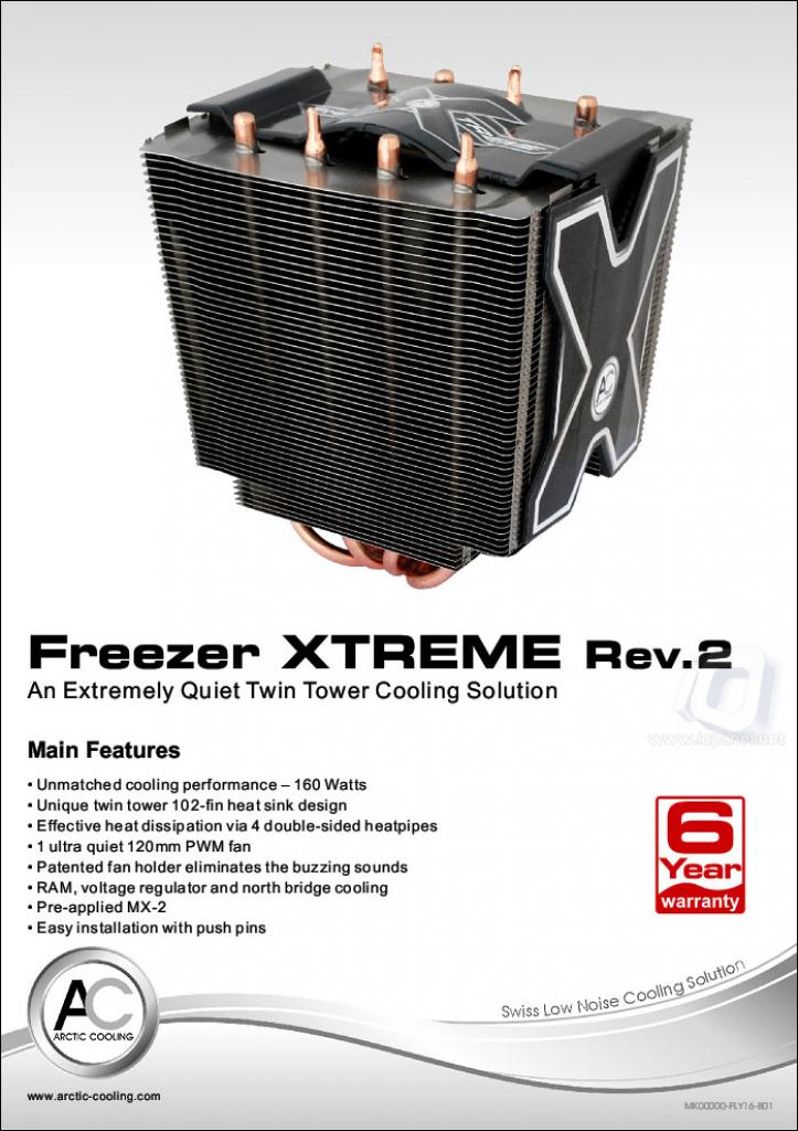 [13/12/2008] Arctic Cooling Freezer Xtreme Rev.2