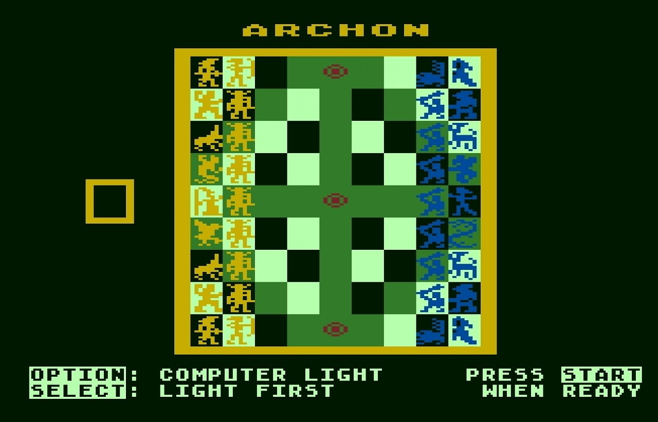 [16/12/2008] 1983 erschien mit Archon ein eher ungewöhnliches Strategiespiel. Dieses verband Schach mit Actionelementen. Dadurch bekämpfen sich Figuren nach Star Wars-Art.