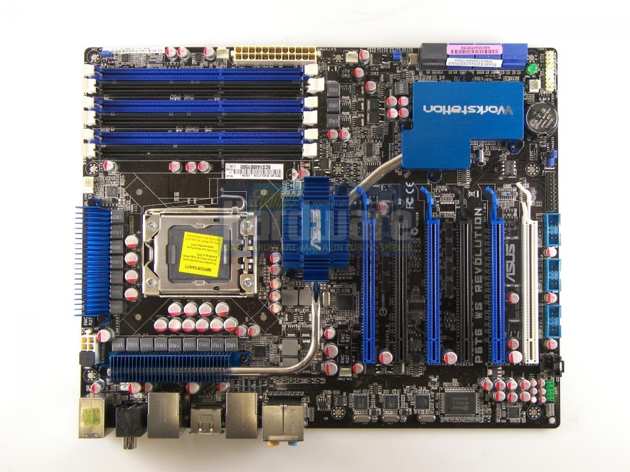 [17/12/2008] Asus P6T6 WS Revolution: X58-Mainboard mit Nvidia-Chip NF200 SLI (1)