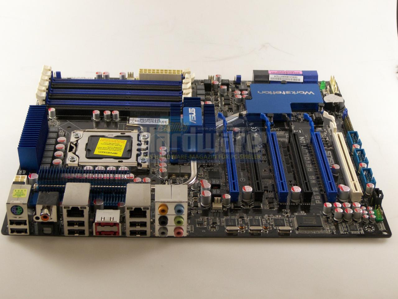 [17/12/2008] Asus P6T6 WS Revolution: X58-Mainboard mit Nvidia-Chip NF200 SLI (3)