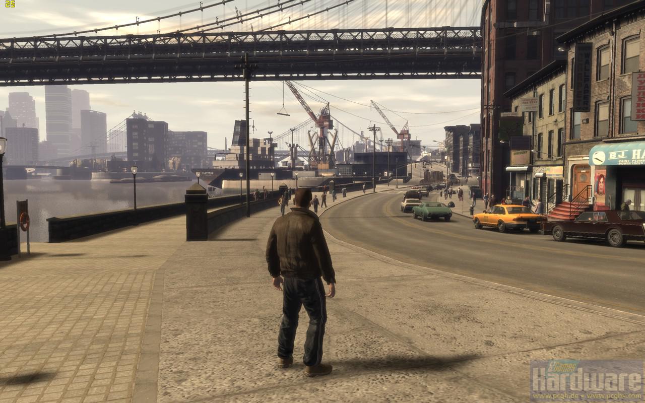 [03/12/2008] GTA 4: Minimale Detaildistanz (Bild: PCGH)