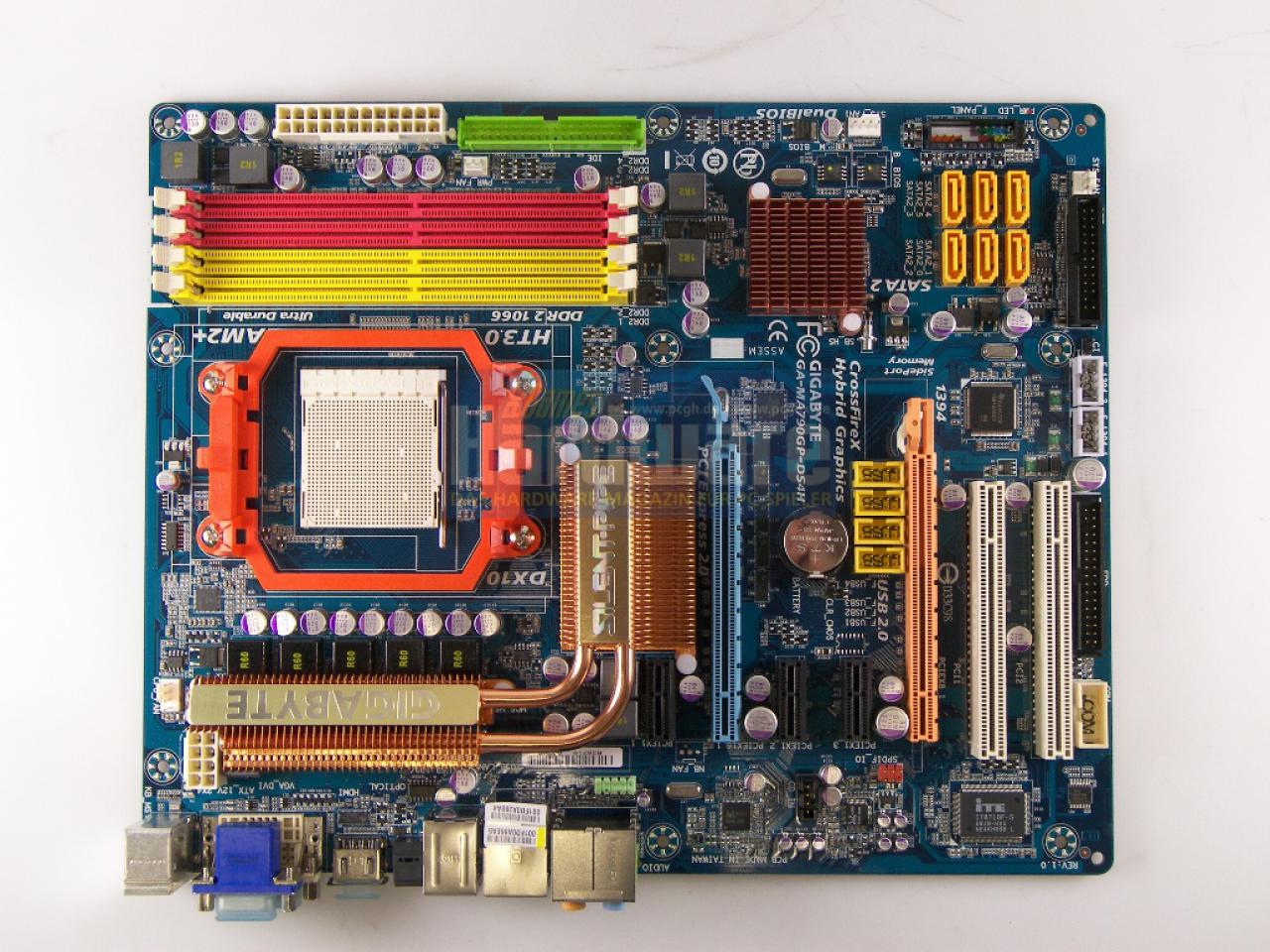 [11/12/2008] Gigabyte MA790GP-DS4H, Chipsatz: 790GX (Bild: PCGH)