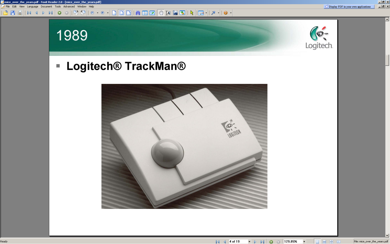 [10/12/2008] 1989: Logitech Trackman