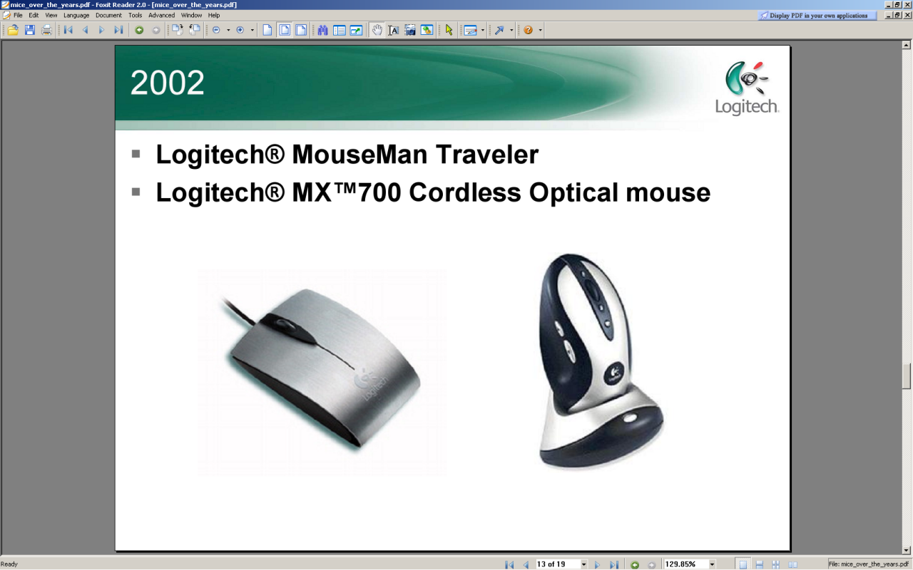 [10/12/2008] 2002: Logitech Mouseman Traveller / MX700 Cordless Optical