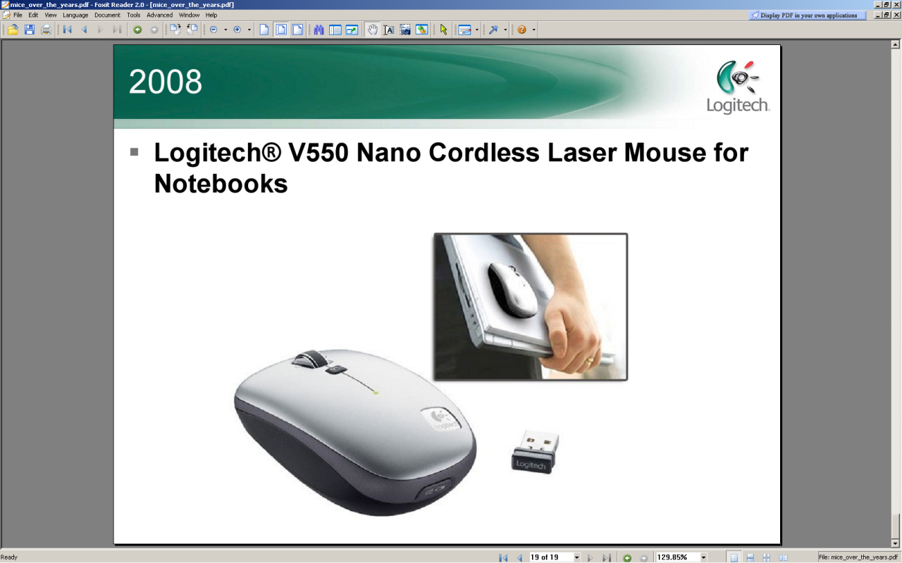 [10/12/2008] 2008: Logitech V550 Nano