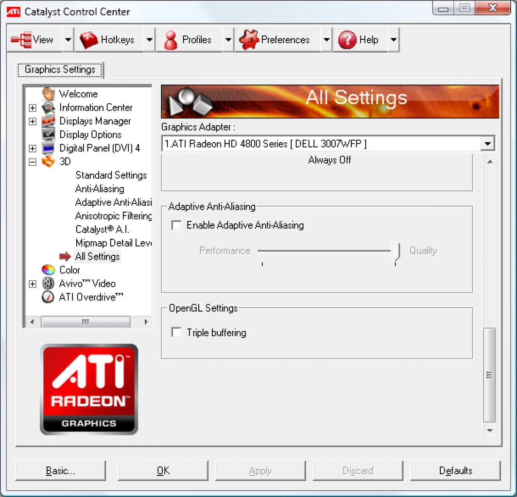 [10/12/2008] Catalyst 8.12 WHQL: Triple-Buffering unter Open-GL