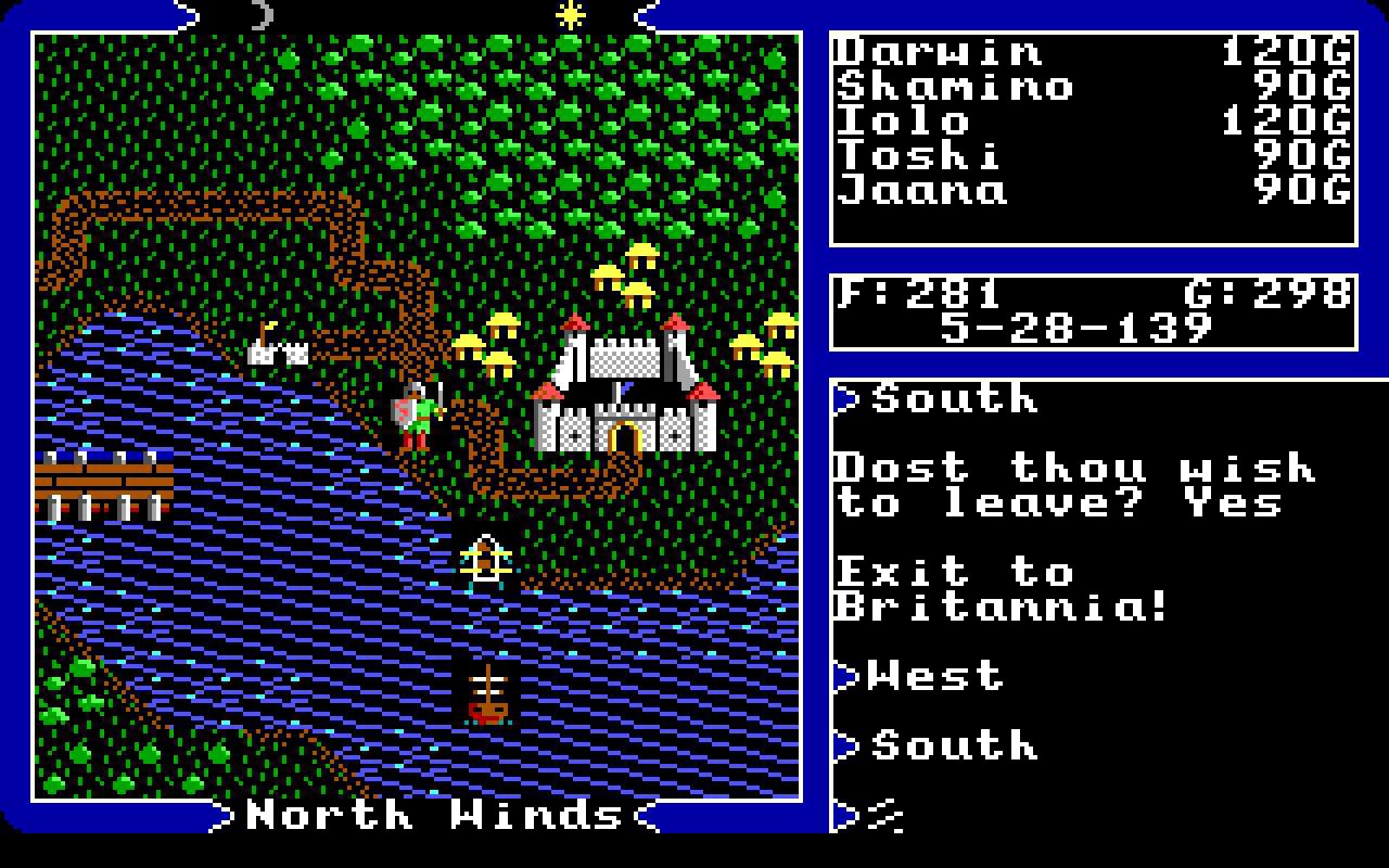 [08/12/2008] Ultima V - Warriors of Destiny von 1988: Langsam verbessert sich die Grafik der Abenteuer-Serie