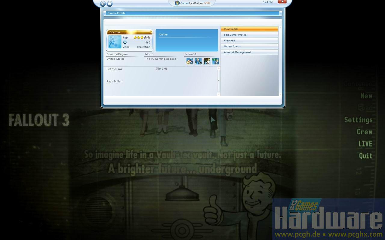 [04/12/2008] Games for Windows Live in Fallout 3 (5)