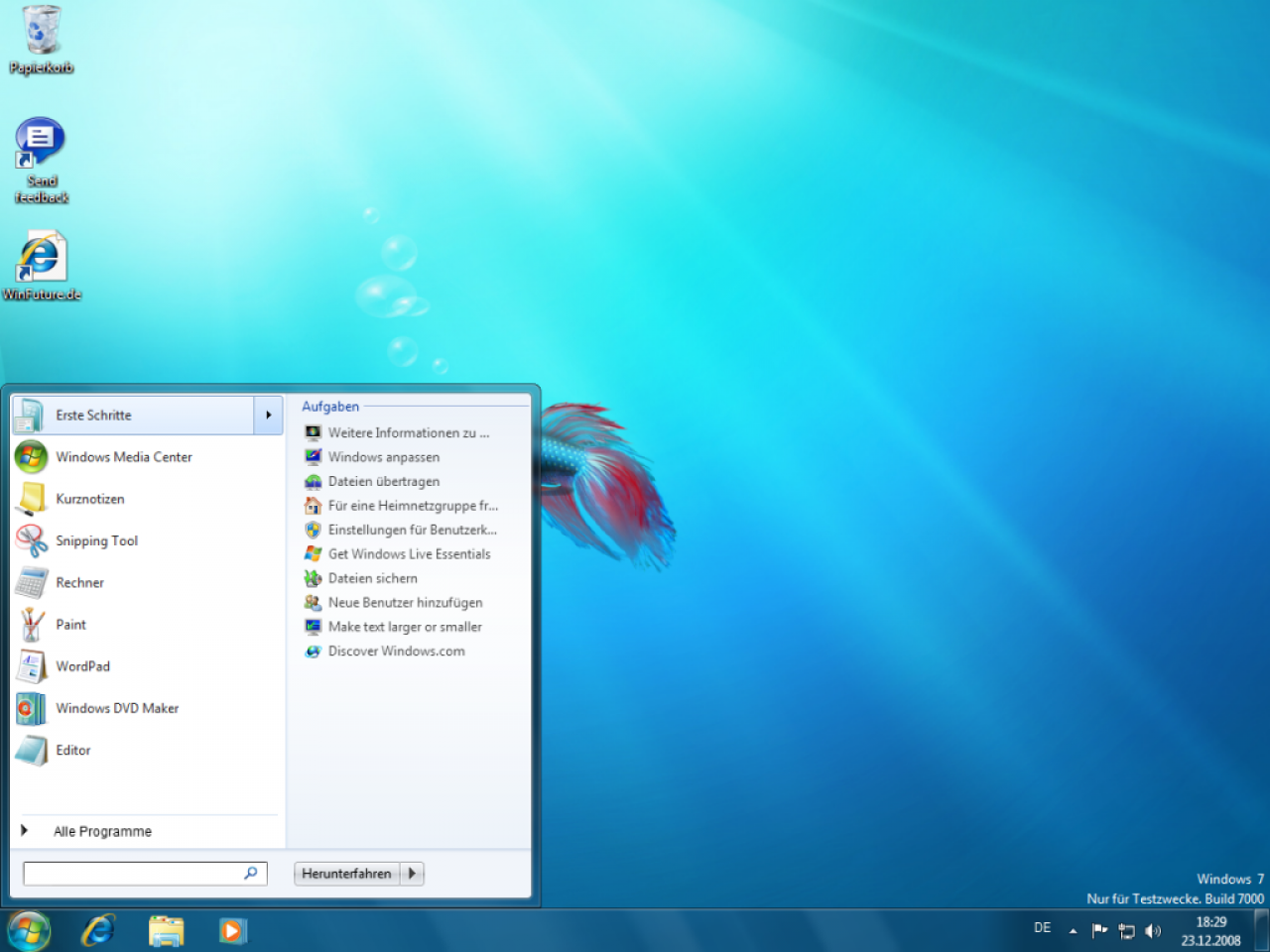 [23/12/2008] Windows 7 Beta 1 (Build 6.1.7000) (3)