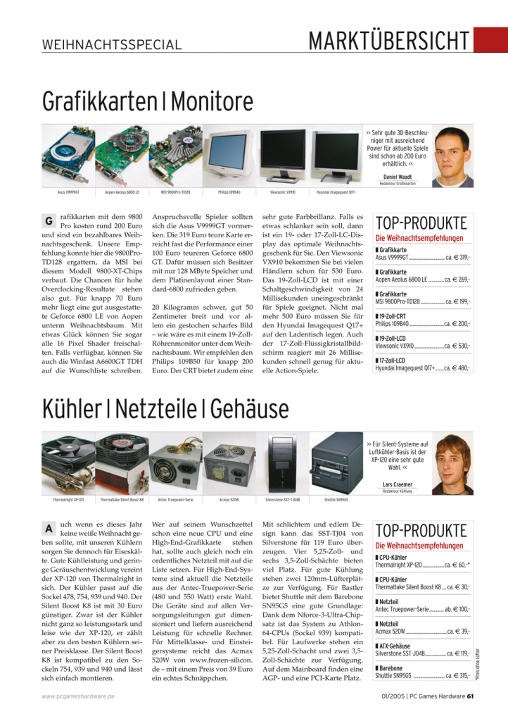 [15/01/2009] PCGH 1/2005 Seite (61)