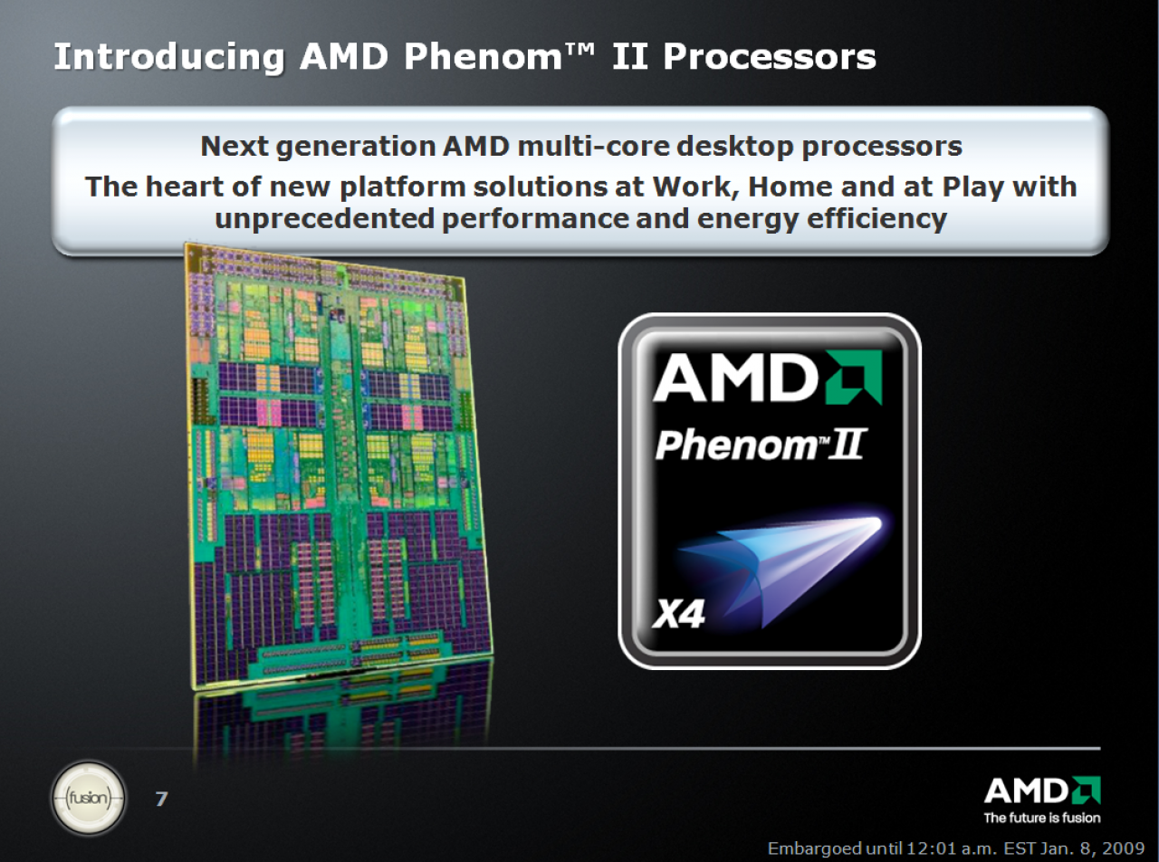 [07/01/2009] AMD Phenom II: Offizielle Infos