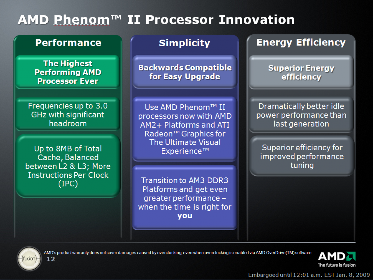 [07/01/2009] AMD Phenom II: Grundsatzinfos (2)