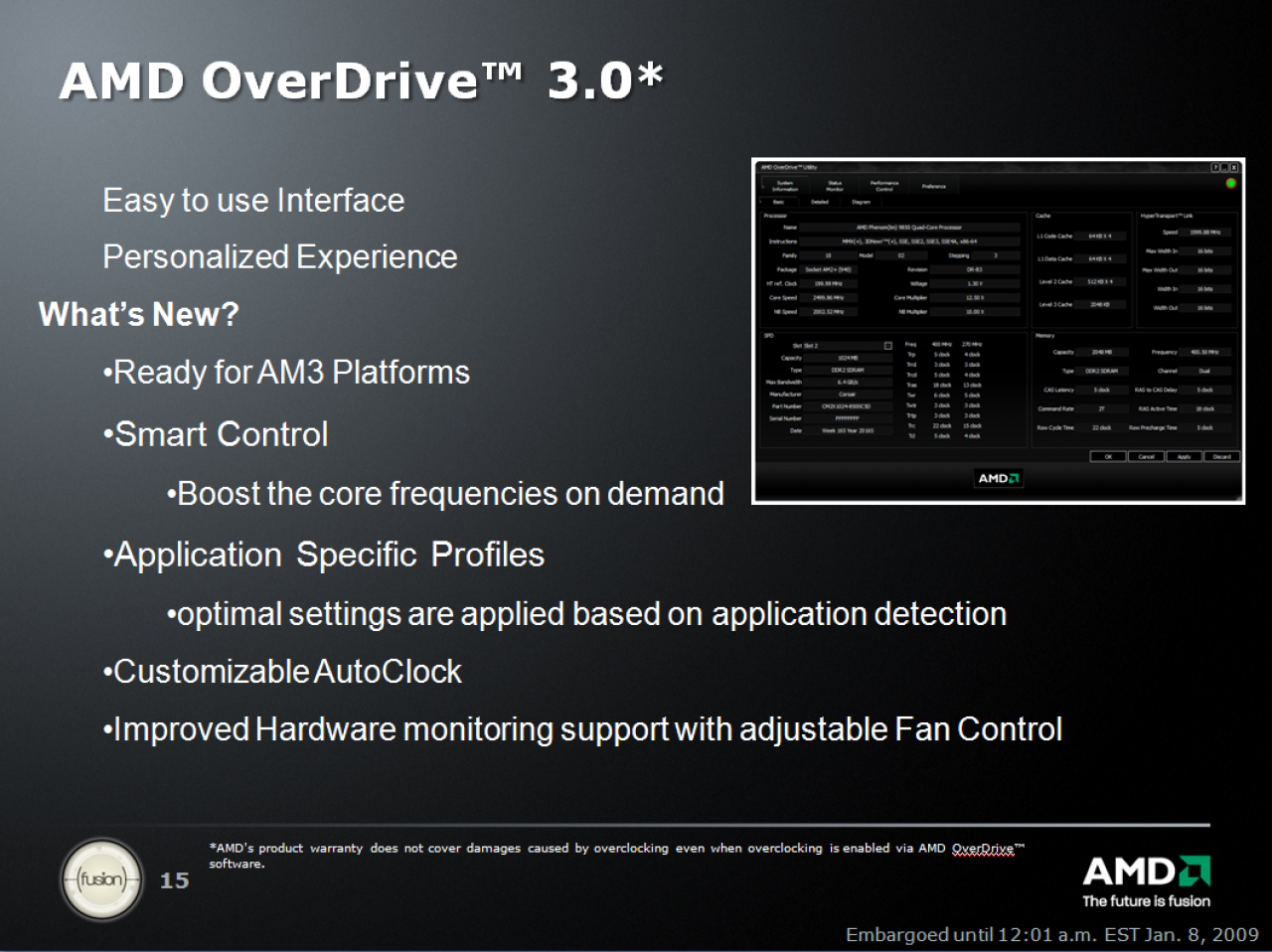 [07/01/2009] AMD Phenom II: Overdrive 3.0