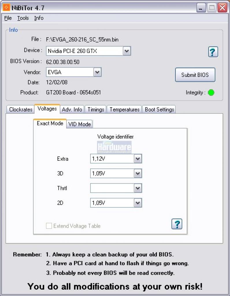 [21/01/2009] Geforce GTX 260-216 (55nm): BIOS