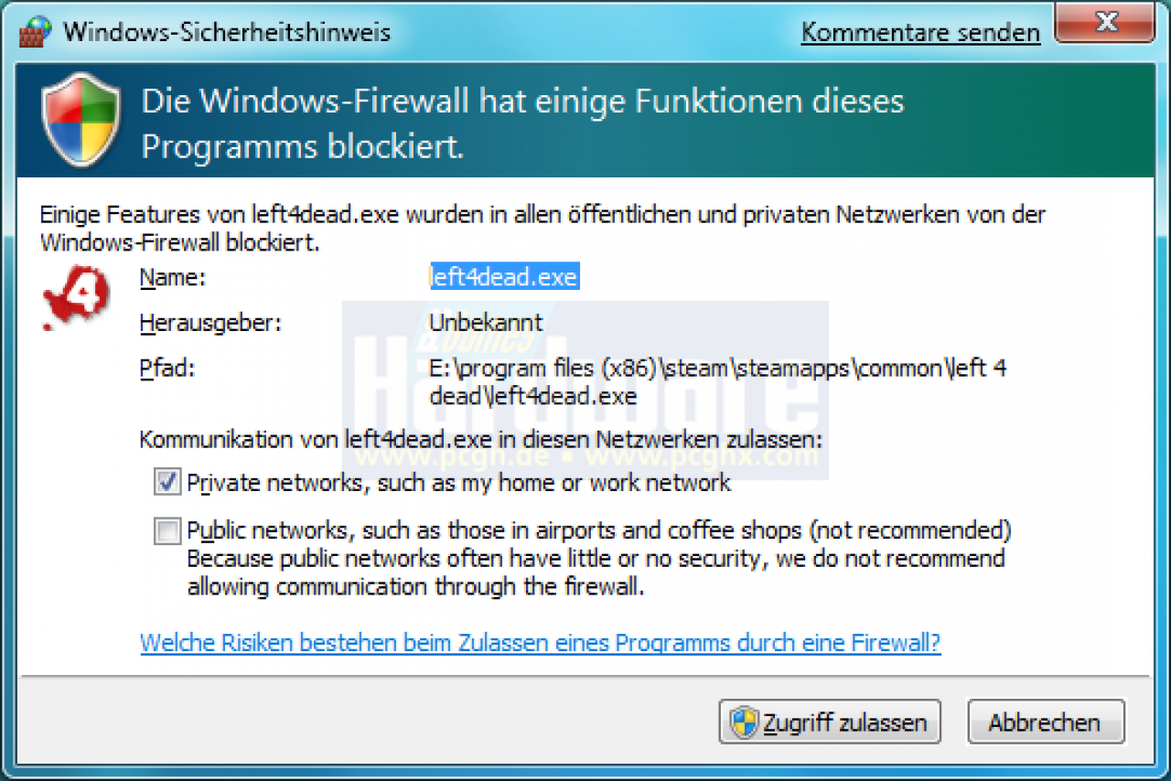 [10/01/2009] Auch die Firewall bietet mehr Optionen in Windows 7 als unter Windows Vista.