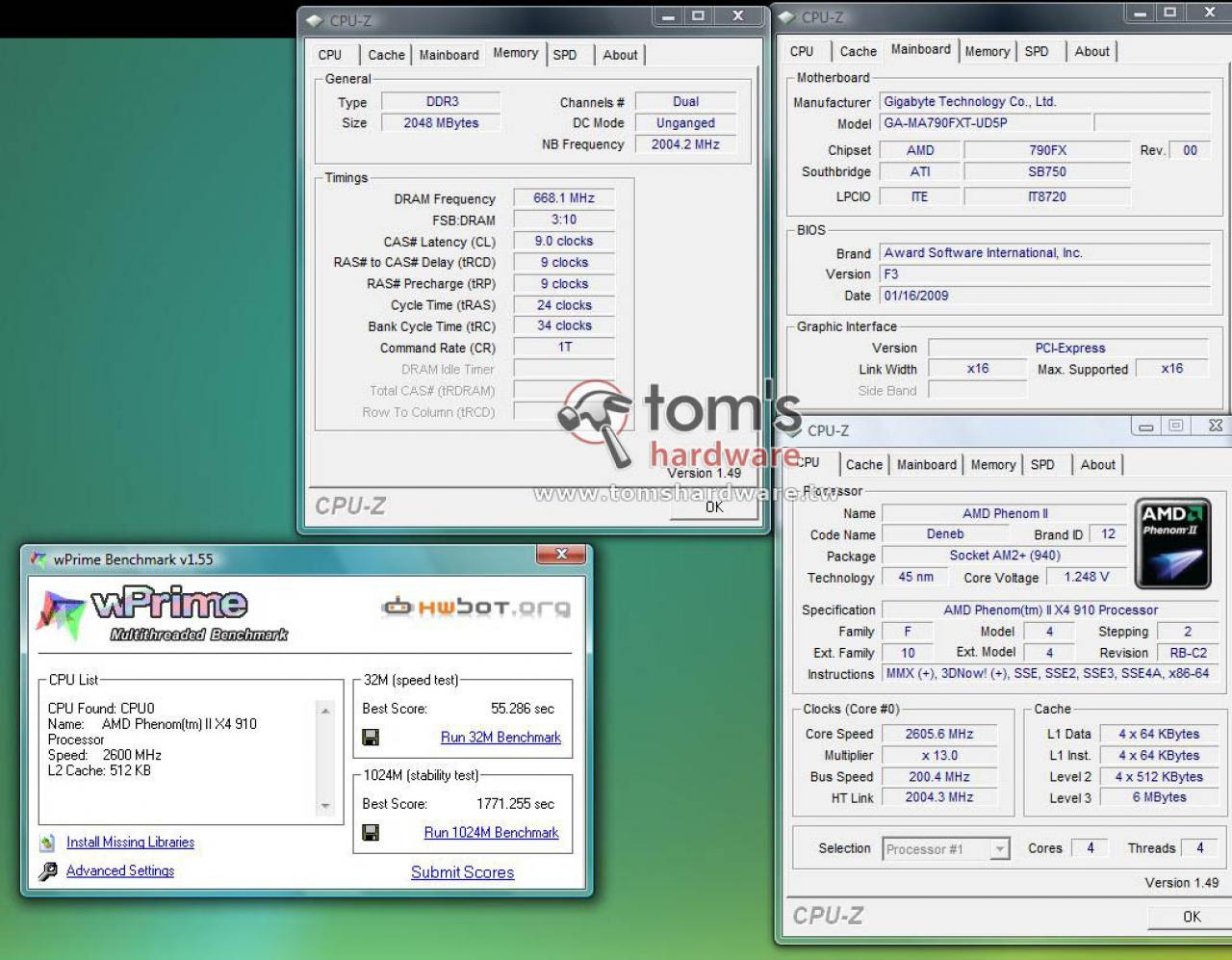 [25/01/2009] AMD Phenom II X4 910: Benchmark-Ergebnis