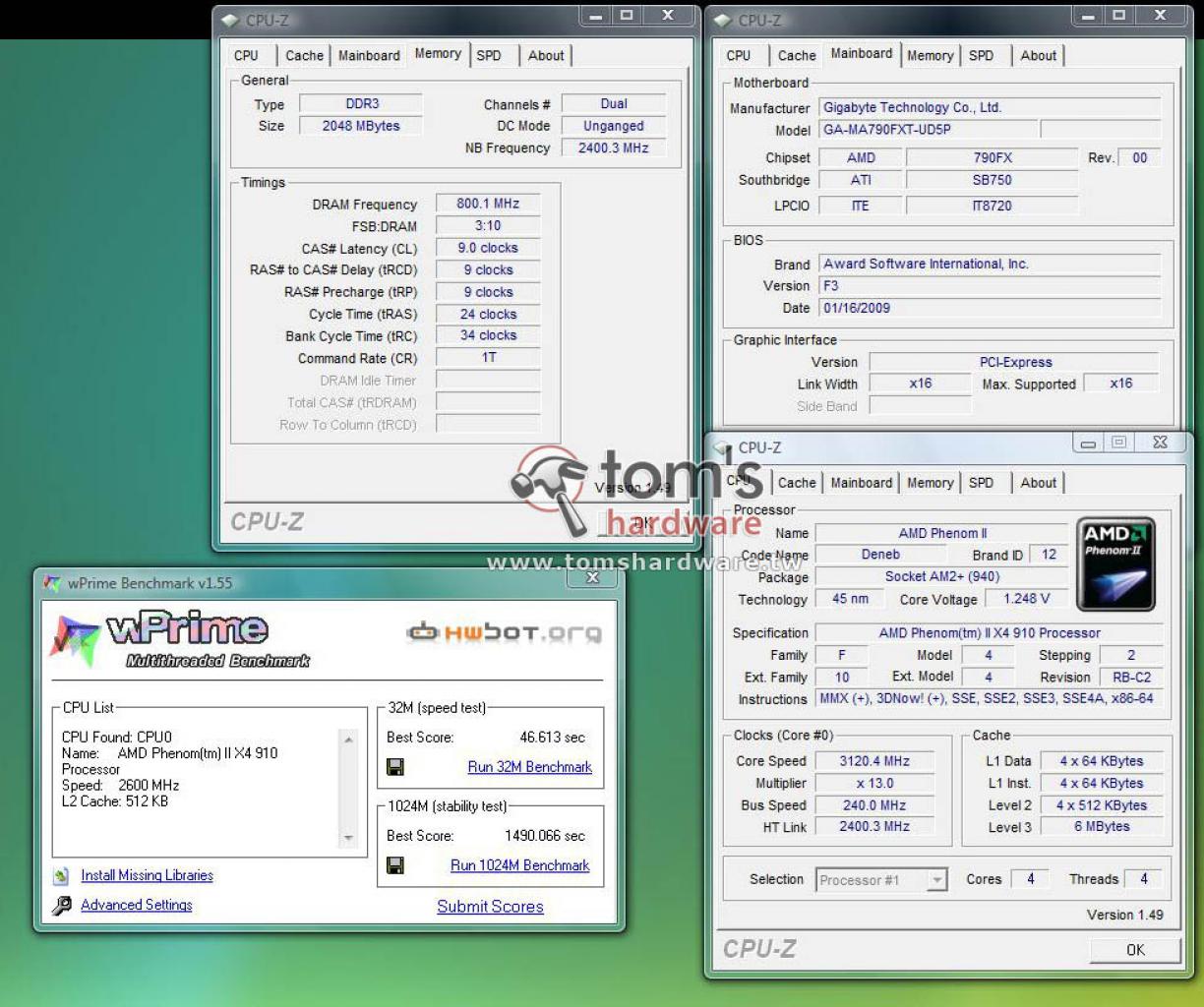 [25/01/2009] AMD Phenom II X4 910: Benchmark-Ergebnis