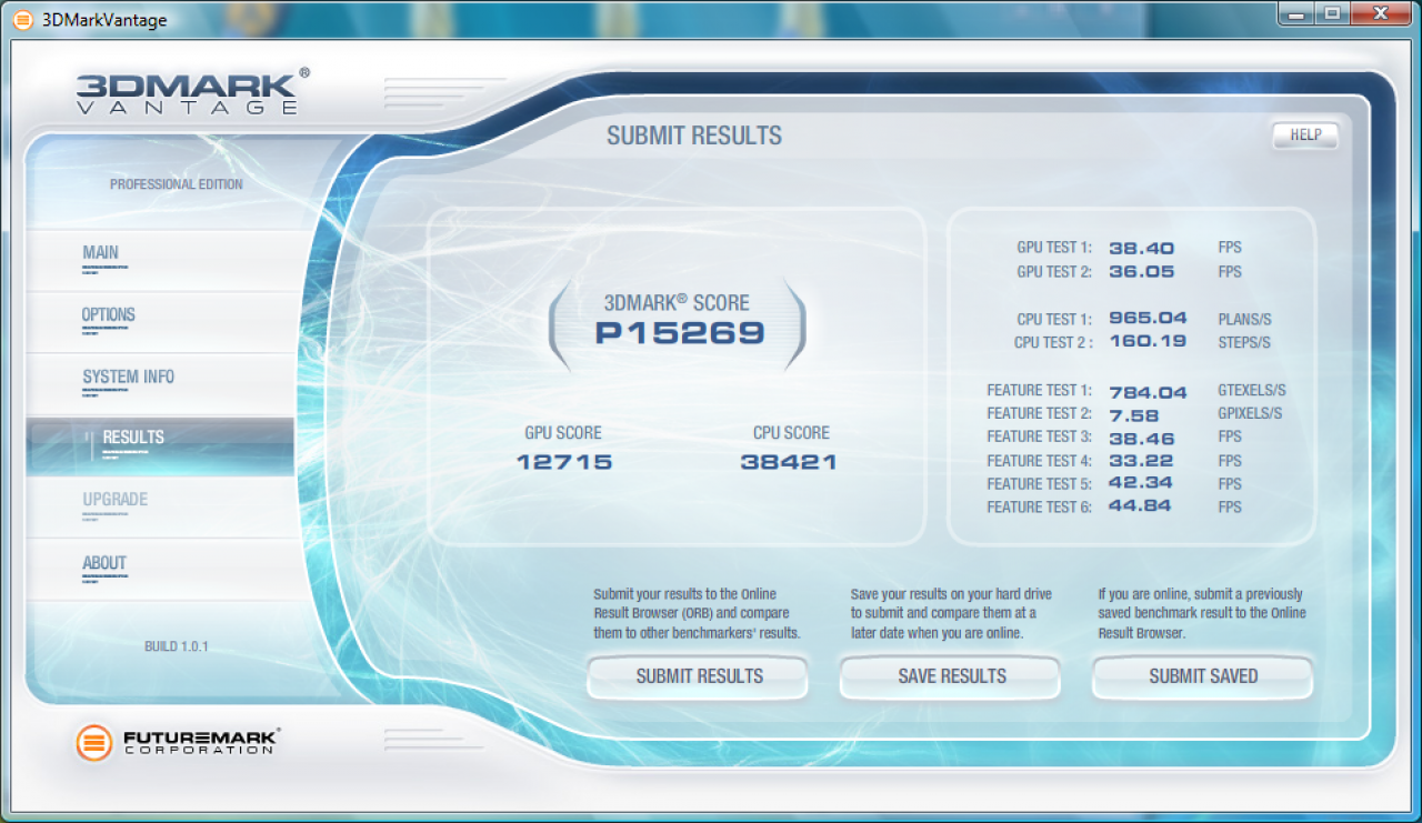 [15/01/2009] 3DMark Vantage-Score: Geforce GTX 285 Exo