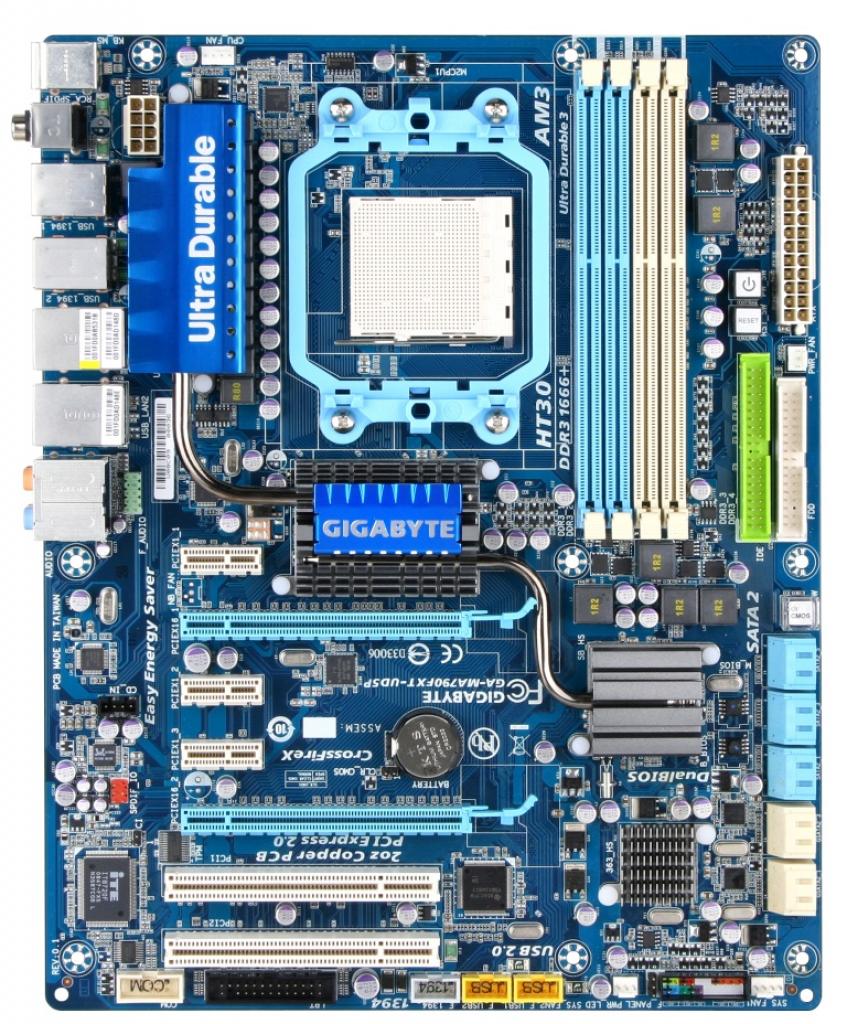 [22/01/2009] Gigabyte MA790FXT-UD5P: Sockel AM3 für Phenom II und DDR3-Bänke