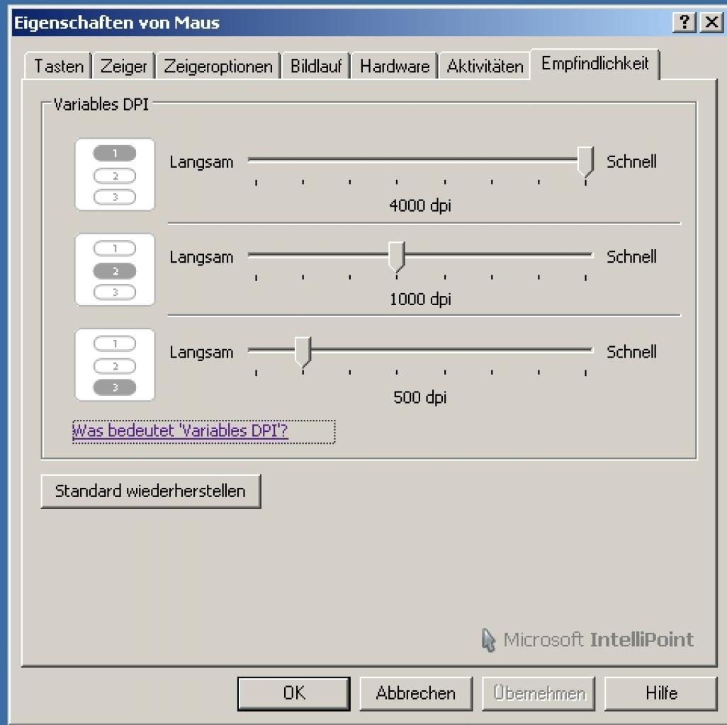 [26/01/2009] Microsoft Sidewinder X8: Software im Detail.