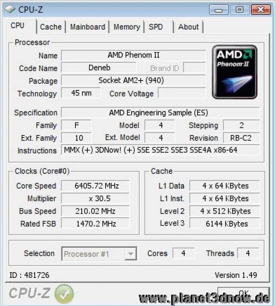 [12/01/2009] Phenom II X4 auf 6,4 GHz übertaktet (5)