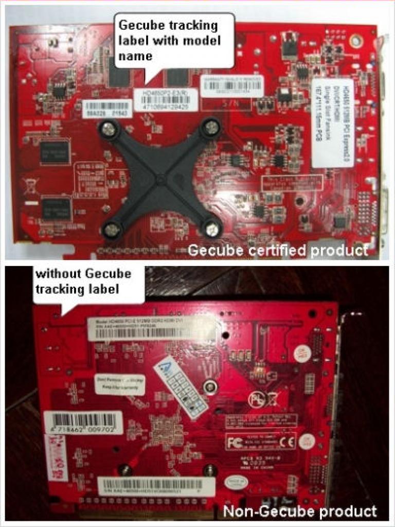 [08/01/2009] So erkennt man eine gefälschte Karte von Gecube.