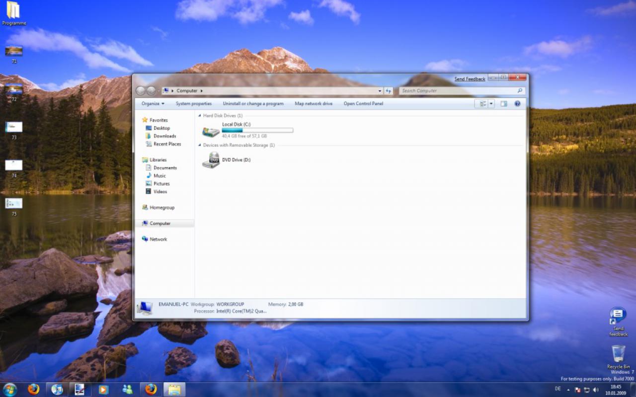 [11/01/2009] Windows 7 Beta 1: Erste Bilder im Sammelthread auf PCGH Extreme (6)