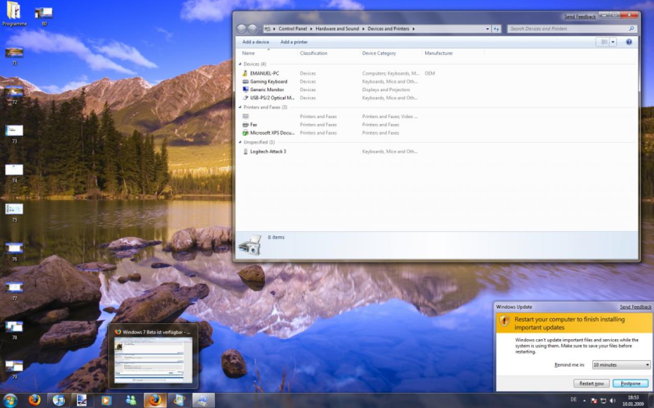 [11/01/2009] Windows 7 Beta 1: Erste Bilder im Sammelthread auf PCGH Extreme (18)