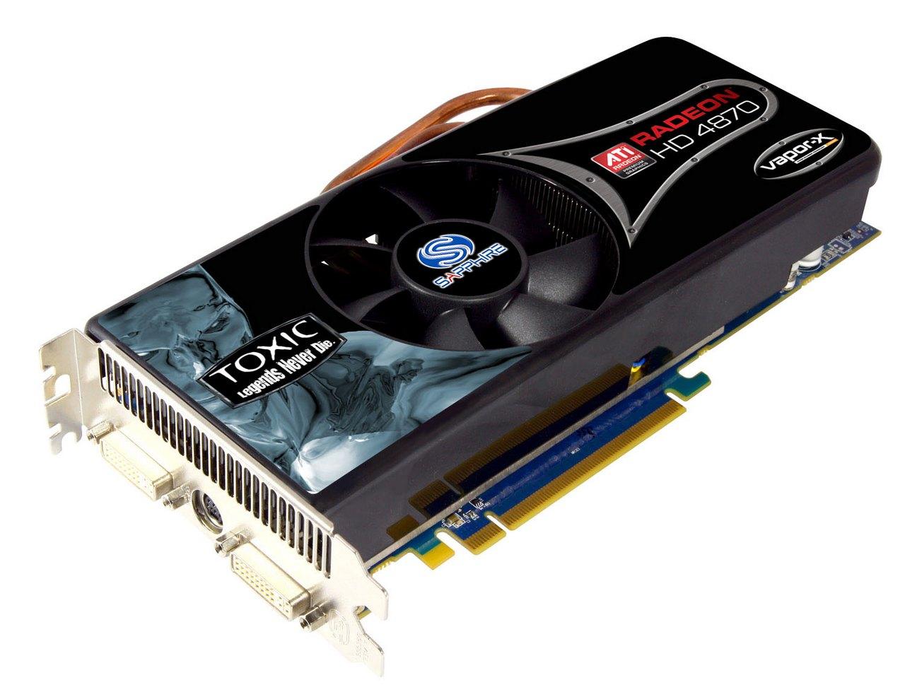 [08/01/2009] Sapphire Radeon HD 4870 mit Vapor X (im Bild eine Toxic mit 1 GiByte Videospeicher) (2)