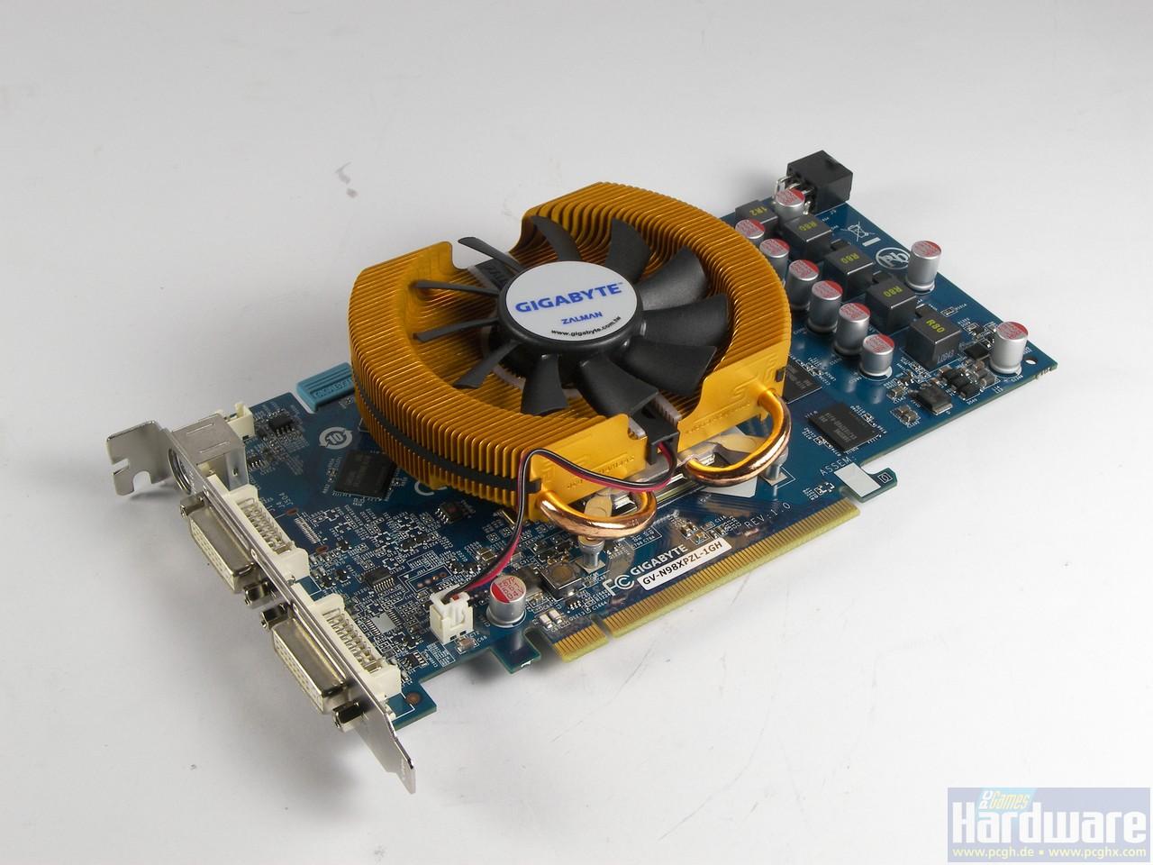 [16/02/2009] Gigabyte Geforce 9800 GTX+ 1 GB: Kurzes PCB und nur ein 6-Pin-Stromanschluss