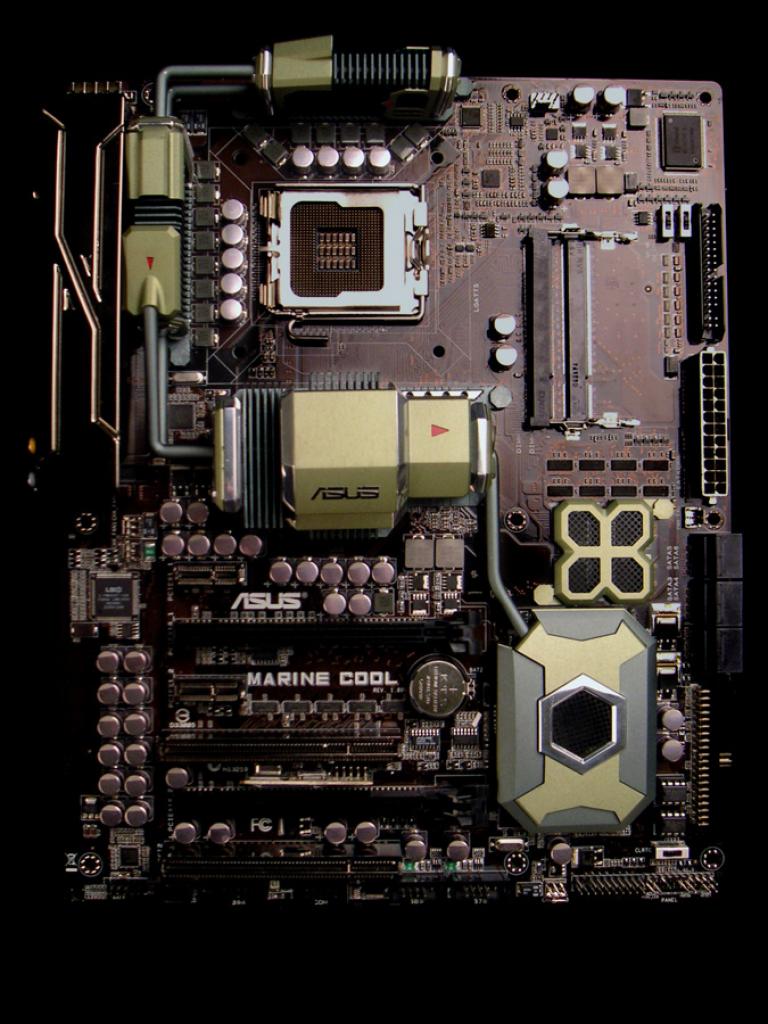 [26/02/2009] Konzept-Mainboard: Asus Marine Cool auf der Cebit 2009