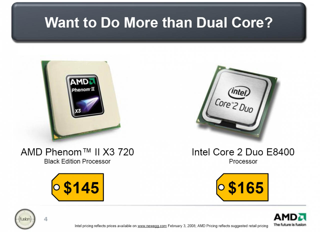 [06/02/2009] AMD: Neue CPUs gegen Intels Core-2-Serie