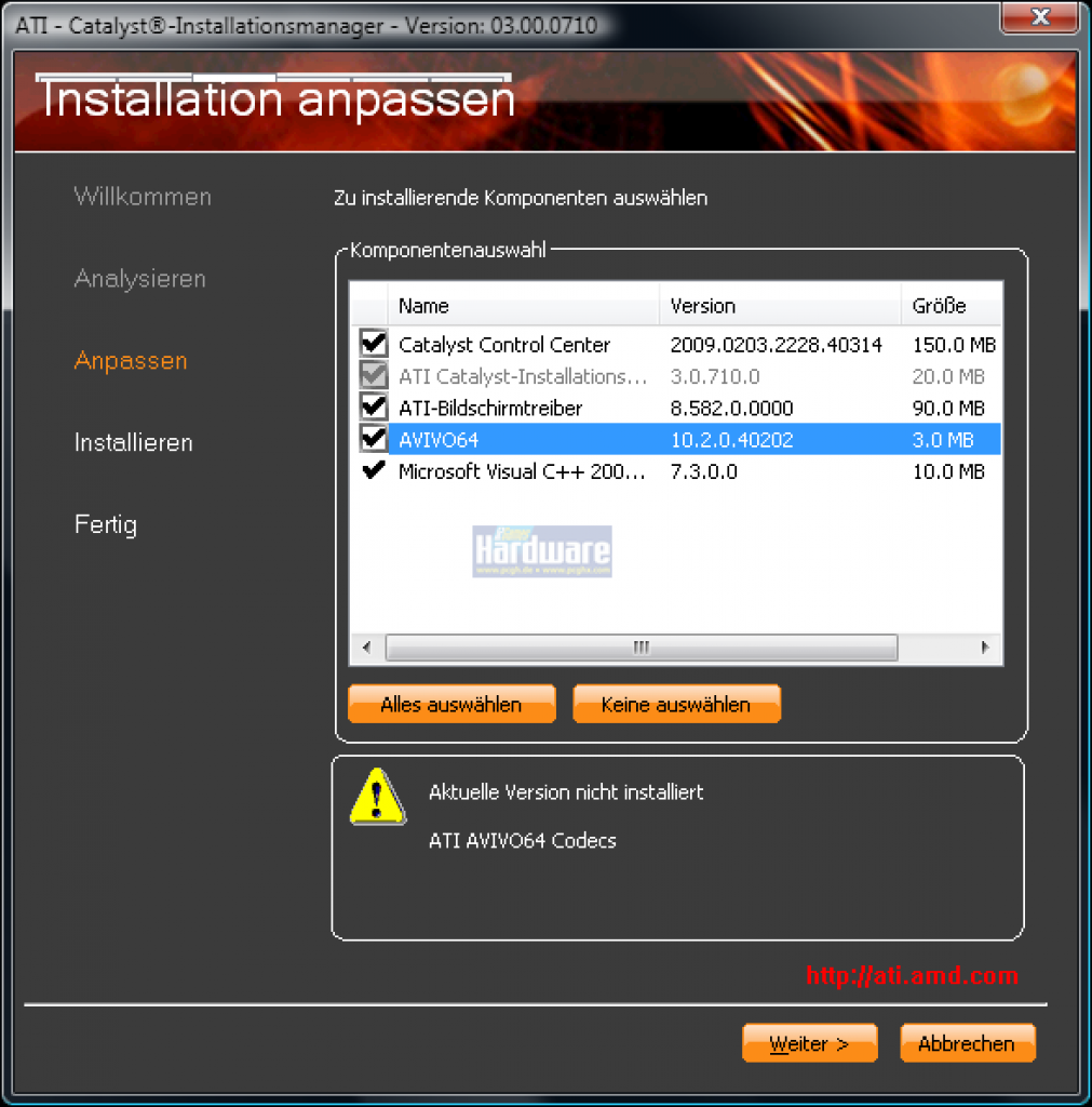 [20/02/2009] Catalyst 9.2 RC1 mit 64-Bit-Avivo-Decoder