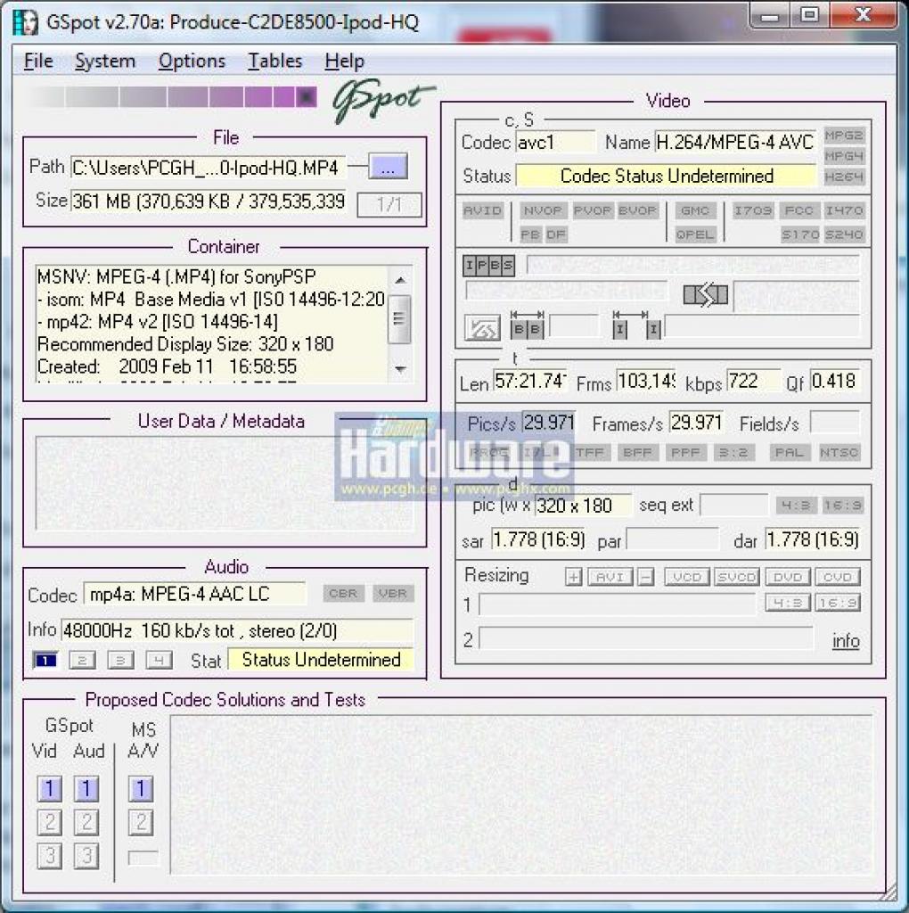 [15/02/2009] Grafikkarte beschleunigt Videoschnitt - CUDA und Ati-Stream sei dank. Core 2 Duo E8500 @3,8 GHz Ipod (HQ) - GSpot