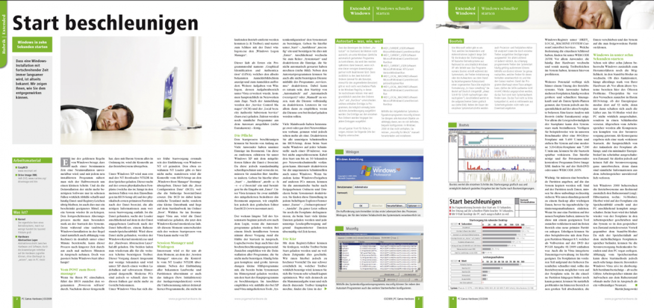 [03/02/2009] Dass eine Windows-Installation mit fortschreitender Zeit immer langsamer wird, ist allseits bekannt. Wir zeigen Ihnen, wie Sie dem entgegenwirken können.