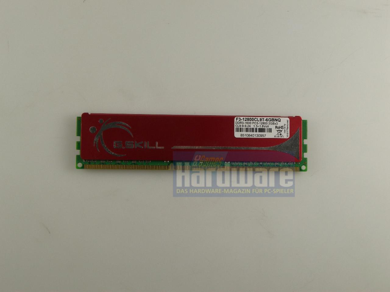 [27/02/2009] GSkill F3-12800CL9T-6GBNQ (3 x 2.048 MiByte DDR3-1600)