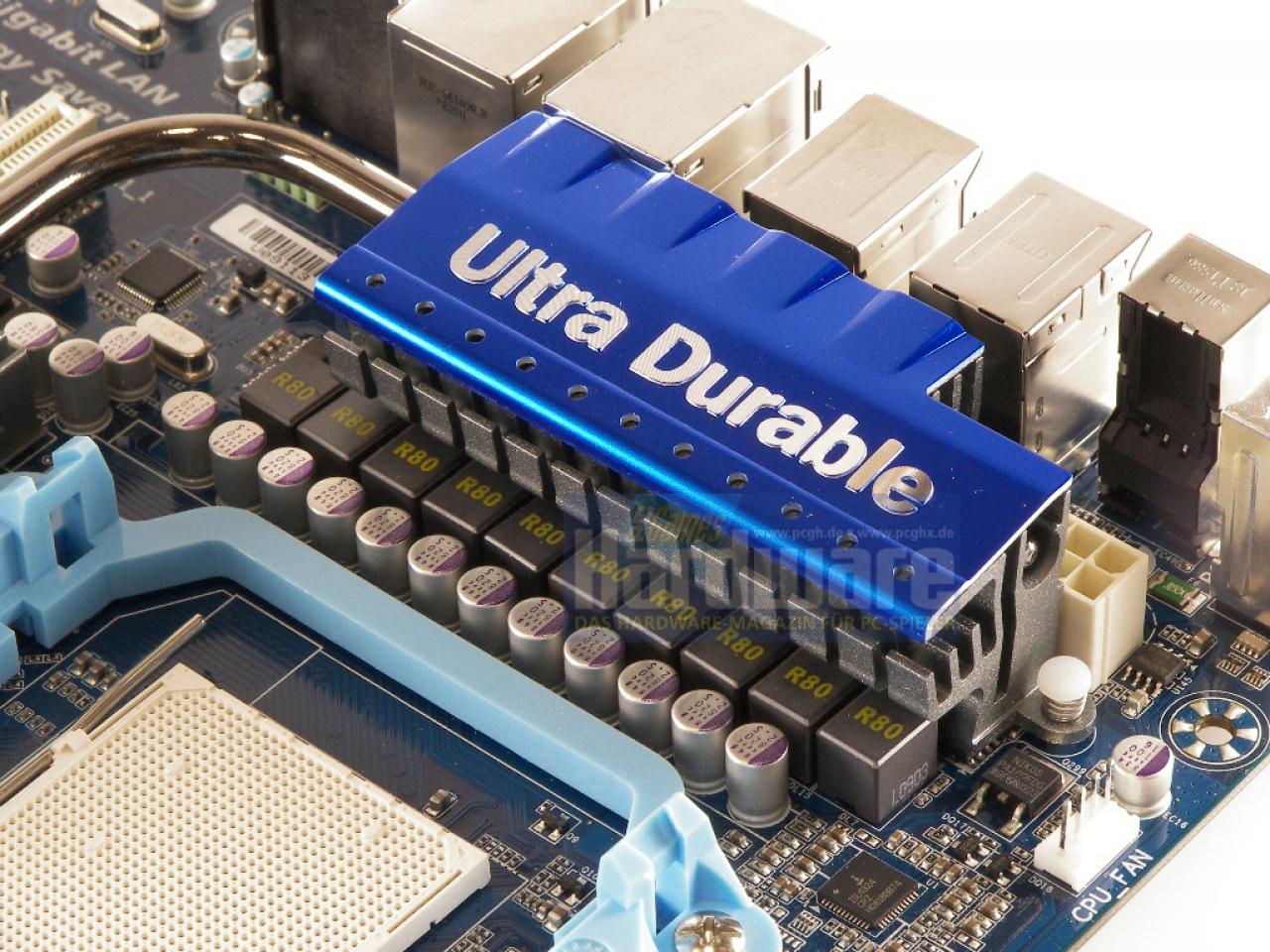 [04/02/2009] Gigabyte MA790FXT-UD5P mit 790FX-Chipsatz