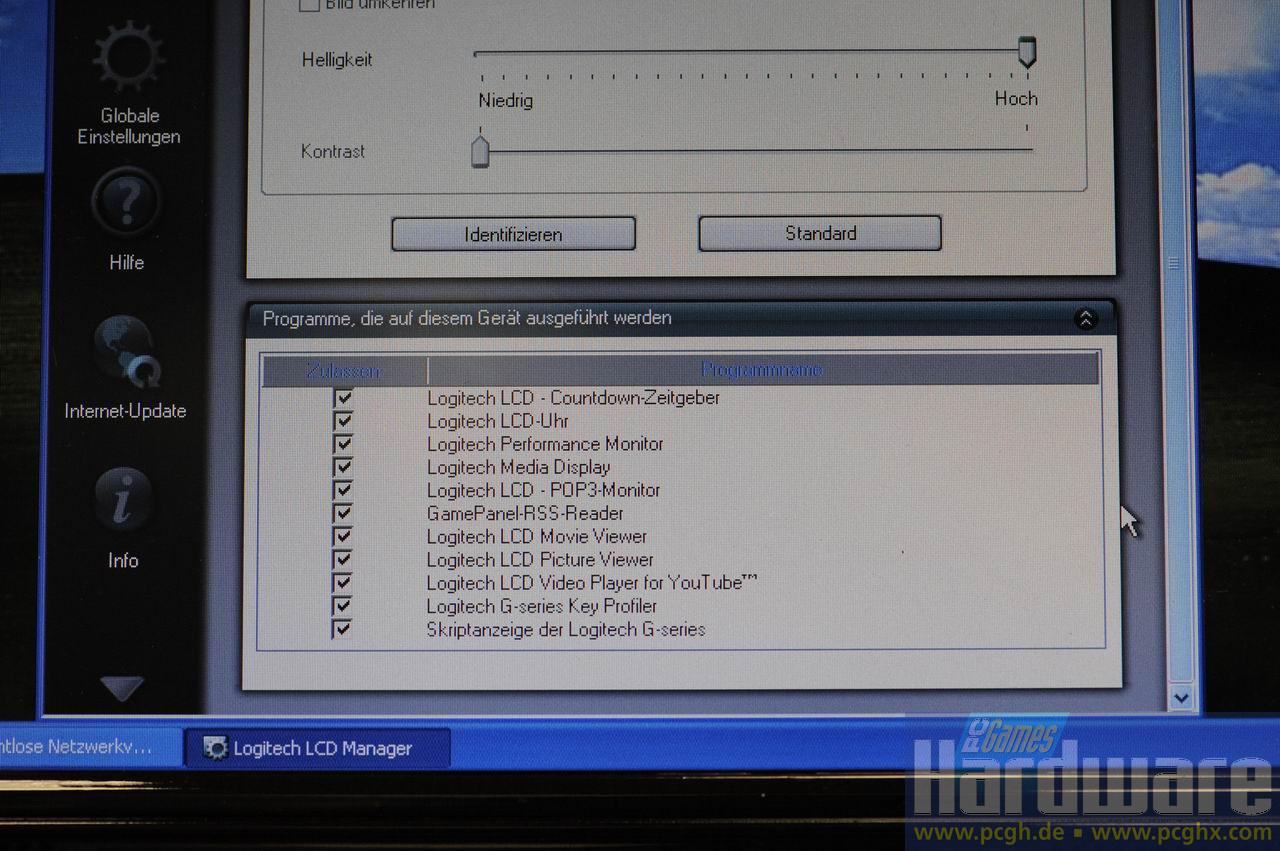[17/02/2009] Logitech G19 im PCGH-Testlabor: Die Software