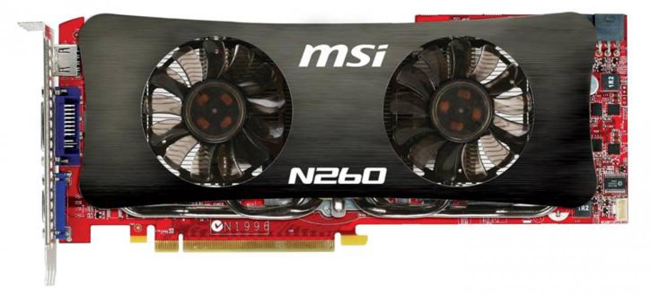 [19/02/2009] MSI N260GTX Lightning: Dual-Slot-Kühler mit zwei Lüftern