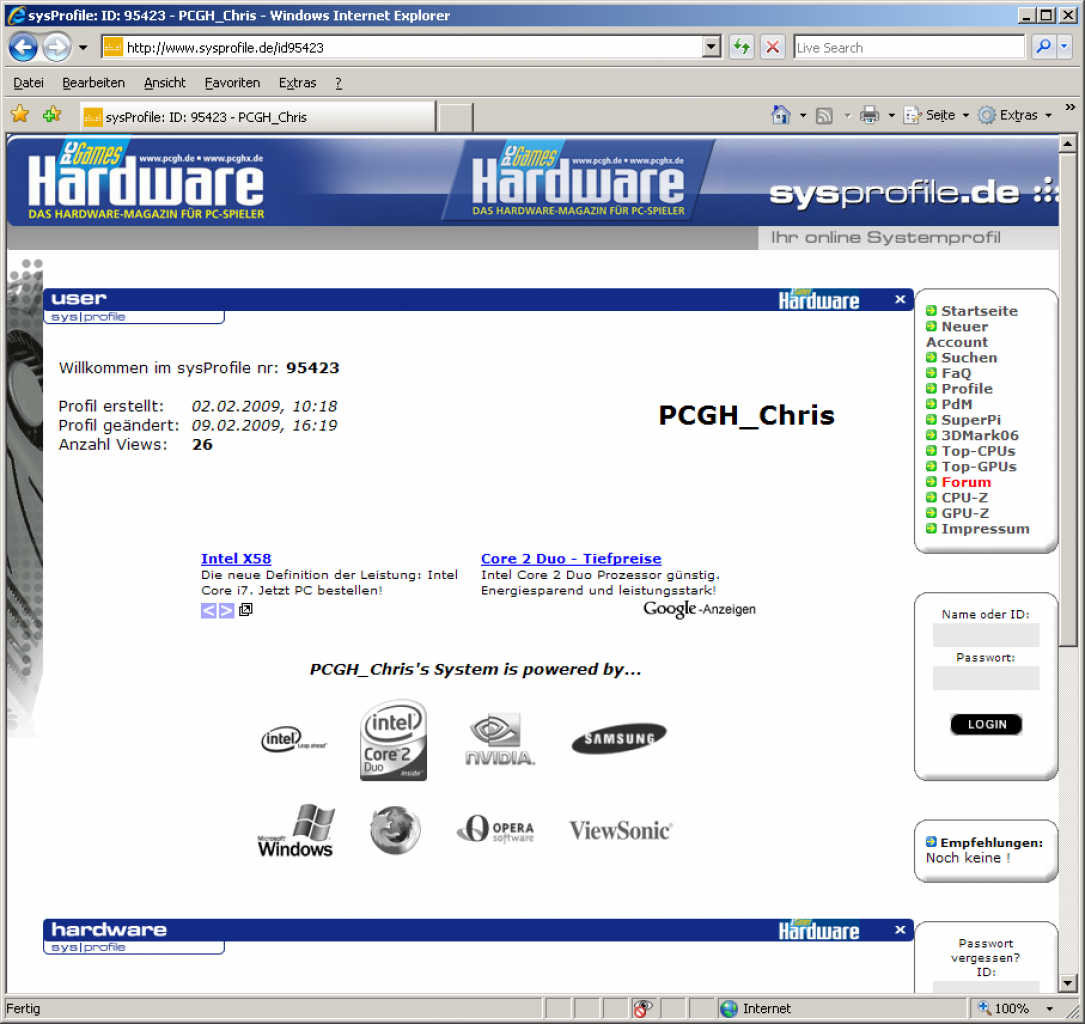 [09/02/2009] Profile der PC Games Hardware-Redation bei unserem Partner Sysprofile.de (3)