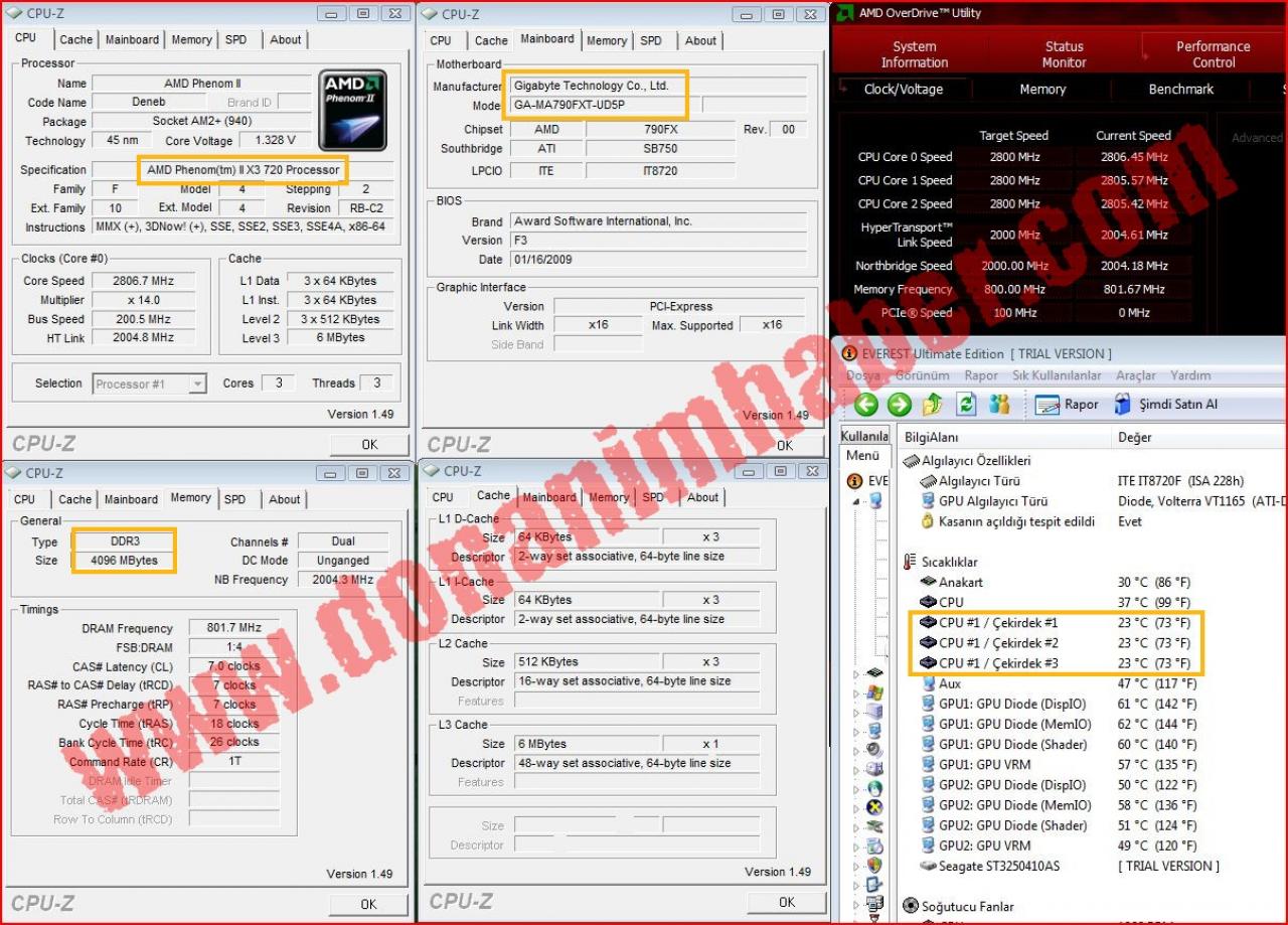 [05/02/2009] AMD Phenom X3 720 BE: AM3-CPU mit DDR3-1600 und DDR2-1066 getestet (2)