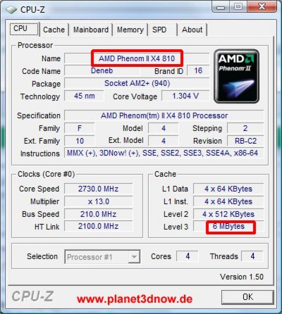 [05/03/2009] Phenom II X4 810 mit 6 MiByte L3-Cache (2)