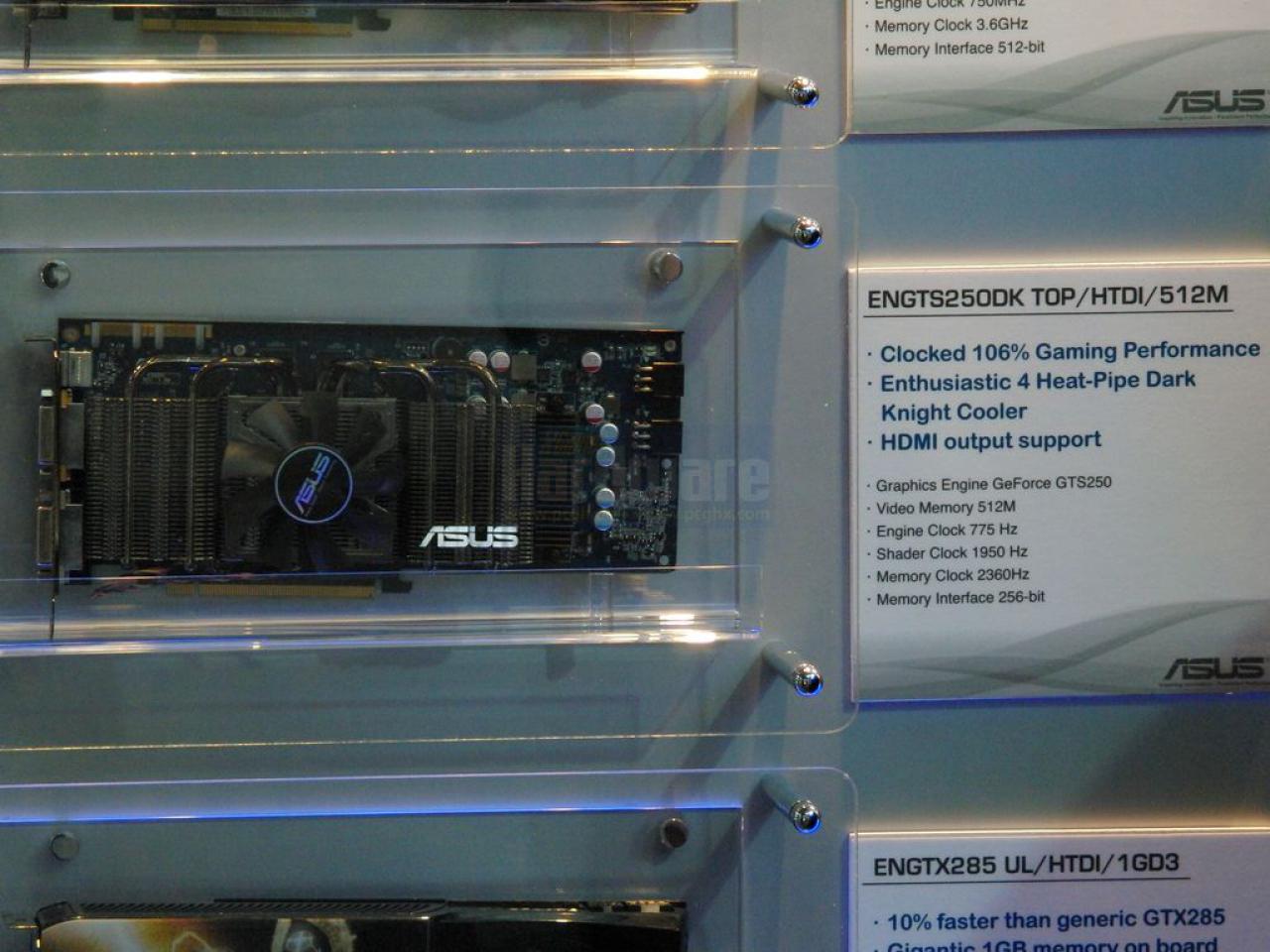 [02/03/2009] Asus Geforce GTS 250 Dark Knight unverhüllt auf der Cebit