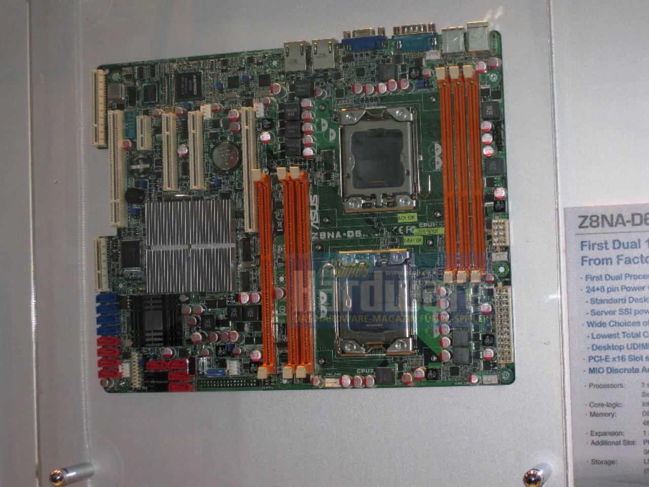 [03/03/2009] Asus Z8NA-D6: Zwei Sockel 1366 für Core-i7-CPUs auf der Cebit (1)