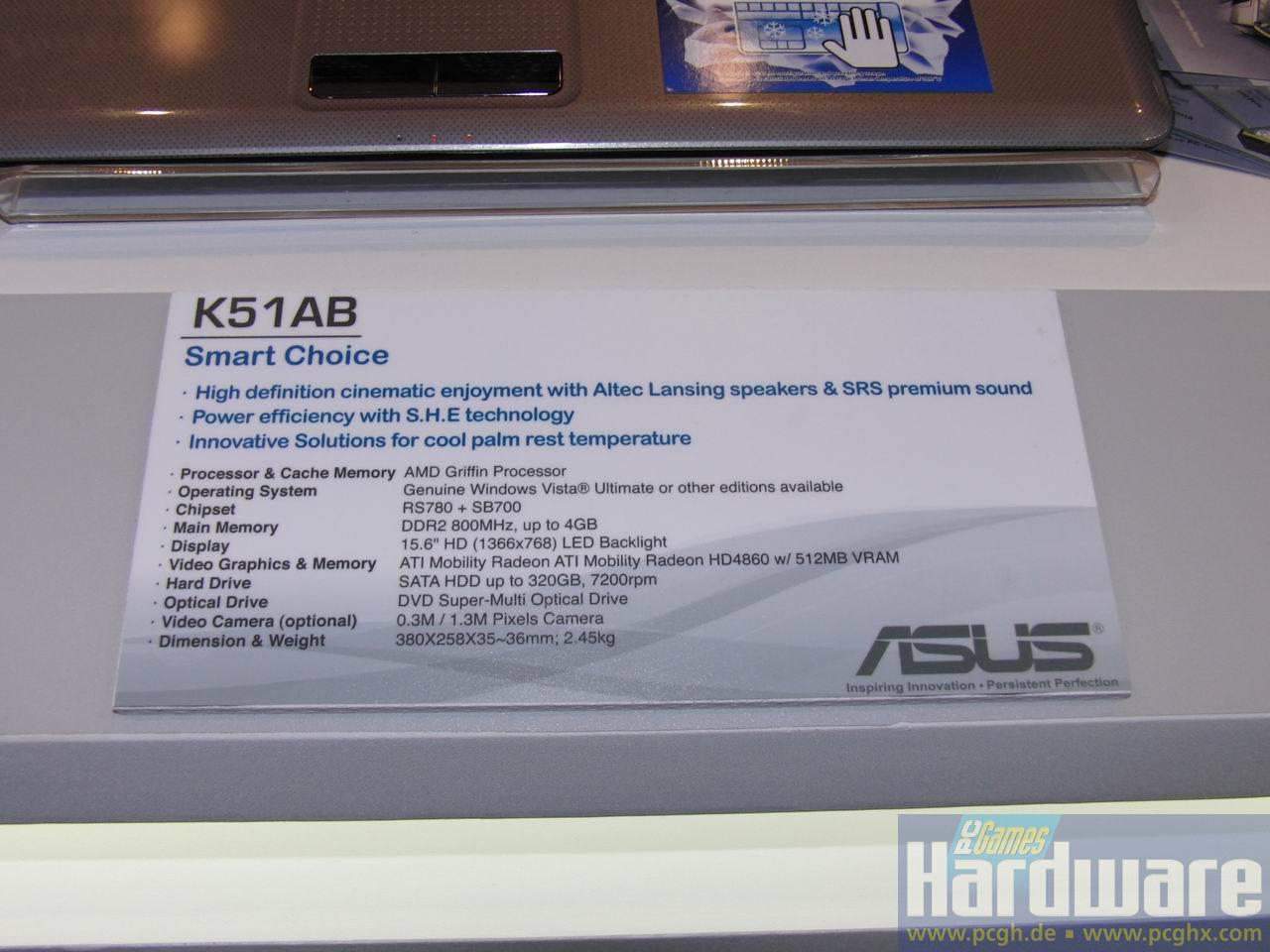 [04/03/2009] Asus K51AB mit Mobility Radeon HD 4860